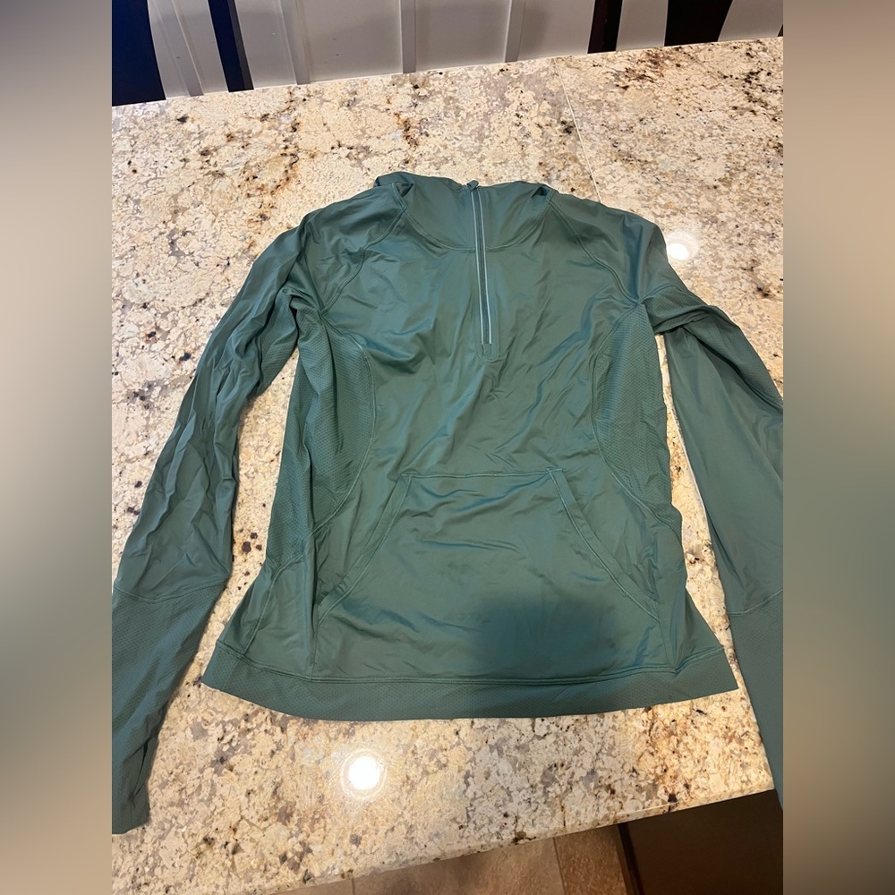 Green Lululemon Quarter Zip